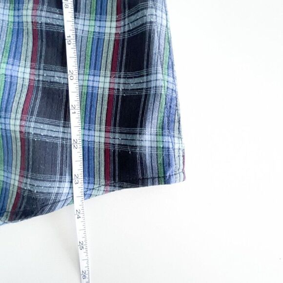 Salt Valley Western Mens Shirt Pearl Snap Up Long Sleeved Blue Plaid S - Picture 5 of 8